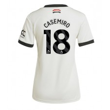 Manchester United Casemiro #18 Tredjedrakt Kvinner 2024-25 Kortermet